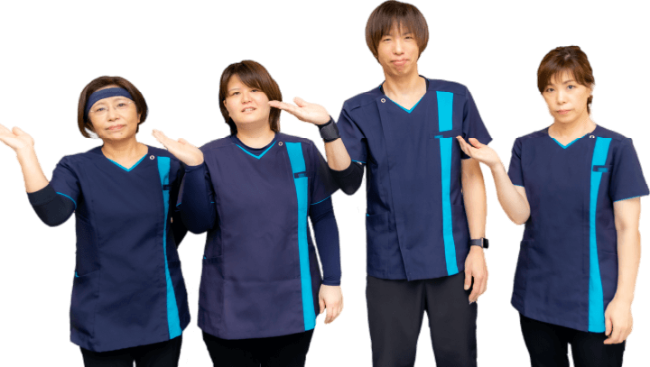 スタッフの問いかけ画像